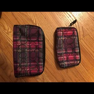 Coach make up bags: medium & small